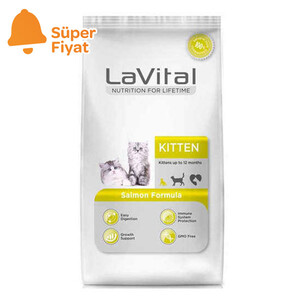 LaVital Somonlu Yavru Kuru Kedi Maması 1,5 kg