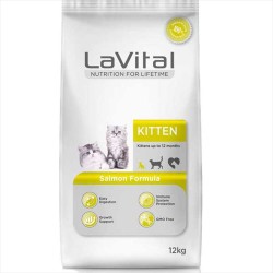 LaVital Somonlu Yavru Kuru Kedi Maması 12 kg