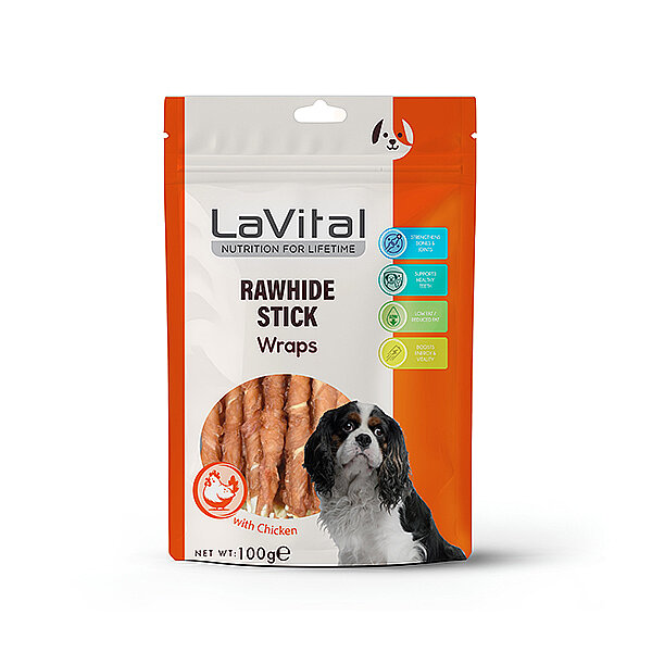 La Vital Tavuk Etli Sarılı Çubuk Köpek Ödül Maması Köpek Ödül Maması 100 Gr