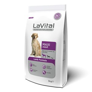 LaVital Büyük Irk Yetişkin Kuru Köpek Maması (Maxi Adult) Kuzu Etli 3 Kg - 3