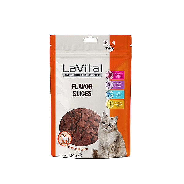 LaVital Kedi Ödül Maması Kuzulu 80g