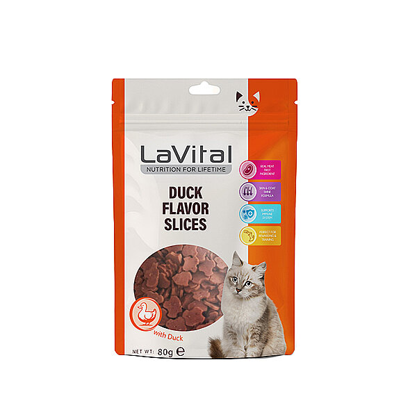 LaVital Kedi Ödül Maması Ördekli 80g
