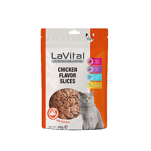 LaVital Kedi Ödül Maması Tavuklu 80g
