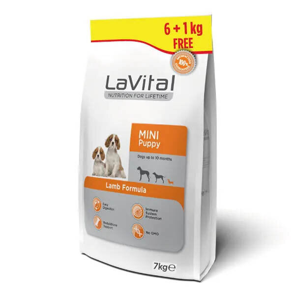 LaVital Küçük Irk Yetişkin Yavru Köpek Maması (Mini Puppy) Kuzu Etli 6+1 KG - 3