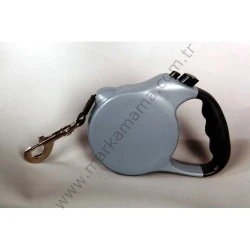 Leadpet Small Otomatik Gri Köpek Tasması 10kg 3m
