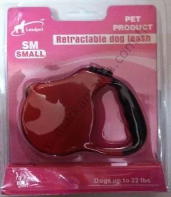 Leadpet Small Otomatik Köpek Tasması 10kg 3m  KIRMIZI - 1