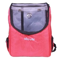 Leon Pet Şeffaf Sırt Çantası Kırmızı