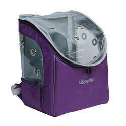 Leon Pet Şeffaf Sırt Çantası Mor