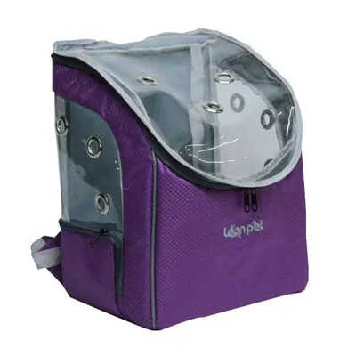 Leon Pet Şeffaf Sırt Çantası Mor - 1