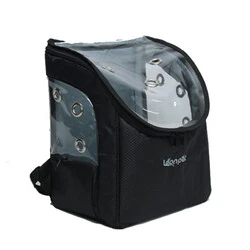 Leon Pet Şeffaf Sırt Çantası Siyah