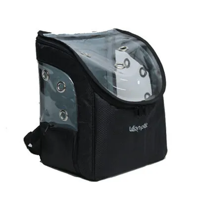 Leon Pet Şeffaf Sırt Çantası Siyah - 1