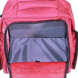 Leon Pet Sırt Çantası Şeffaf Lux Kırmızı - 3