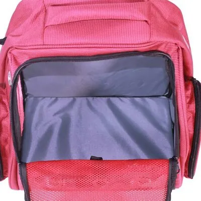 Leon Pet Sırt Çantası Şeffaf Lux Kırmızı - 3