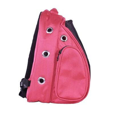 Leon Pet Sırt Çantası Şeffaf Lux Kırmızı - 8