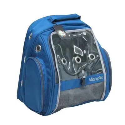 Leon Pet Sırt Çantası Şeffaf Lux Mavi - 1