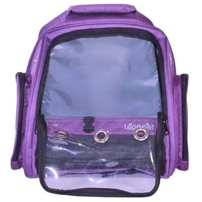 Leon Pet Sırt Çantası Şeffaf Lux Mor - 4
