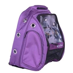 Leon Pet Sırt Çantası Şeffaf Lux Mor - 9