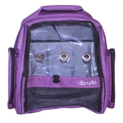 Leon Pet Sırt Çantası Şeffaf Lux Mor - 2