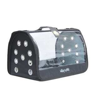 Leon Pet Şeffaf Fly Bag Çanta Siyah