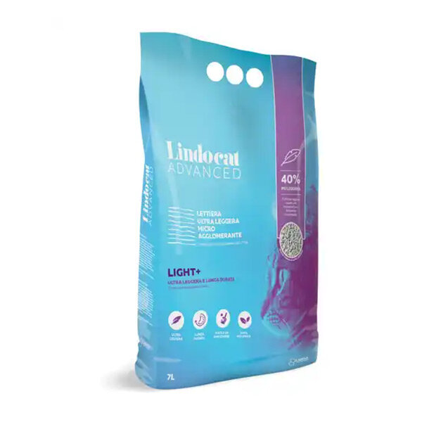 LindoCat Advanced Light Ultra Hafif Diatomitli Topaklanan Kedi Kumu 7 L - 1