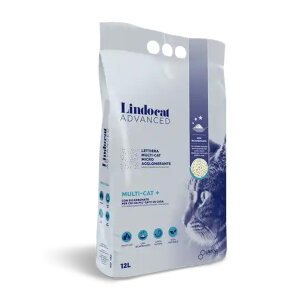 Lindocat Advanced Multicat Koku Önleyici & Ekstra Güçlü Topaklanan Kedi Kumu 12L