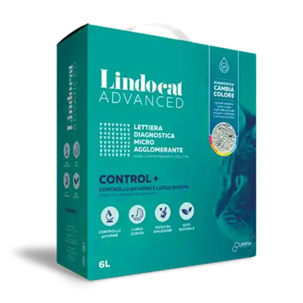 Lindocat Advanced Control+PH Kontrol Hastalık Teşhis Eden Topaklanan Kedi Kumu 6L - 1
