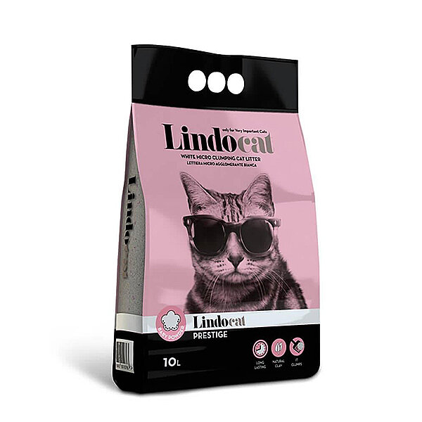 Lindocat Prestige Bebek Pudralı İnce Taneli  Kedi Kumu 10L - 1
