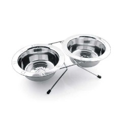 Lion Ayaklı İkili Mama Kabı