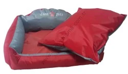 Lion Katlanabilir Yastıklı Yatak (Kırmızı-SMALL)