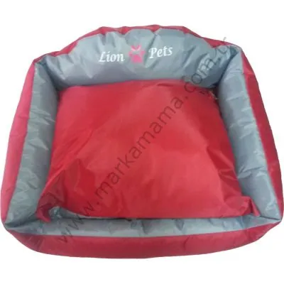 Lion Katlanabilir Yastıklı Yatak (Kırmızı-XSMALL) - 2