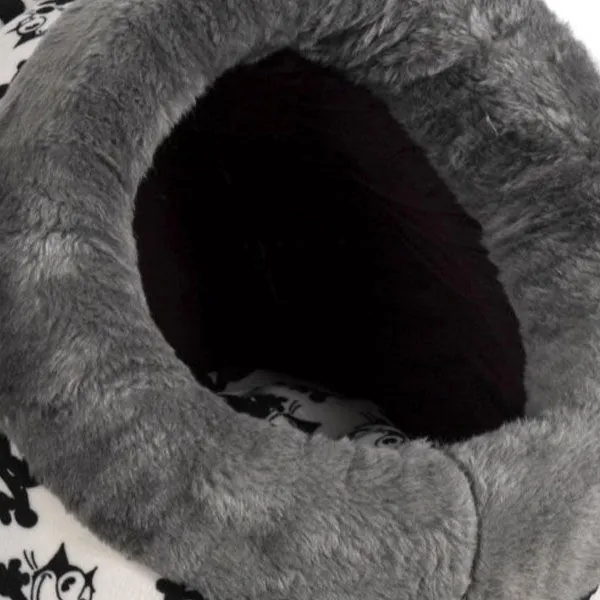 Lion Kedi Figürlü Peluş Kedi ve Köpek Yatağı - 2