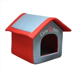 Lion Pets Çatılı Kedi ve Köpek Yatağı 53*48*50 CM - 5
