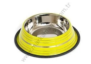 Lion Renkli Çelik Mama Kabı 96 Oz - 2