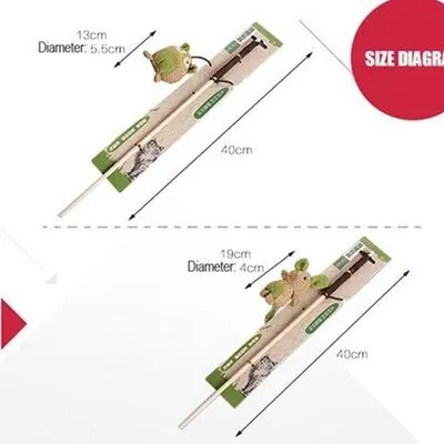 Lion Tavşan Uçlu Olta Kedi Oyuncağı 40 CM - 2