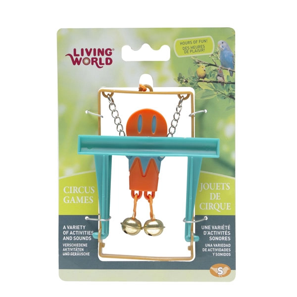 Living World Maymunlu Kuş Oyuncağı (Turuncu) - 1