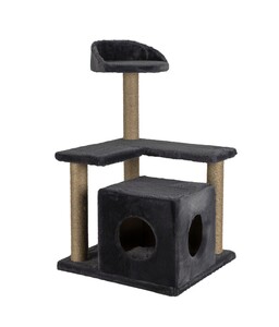 ​Lion Eyry Kedi Evi ve Tırmalama Ağacı Koyu Gri