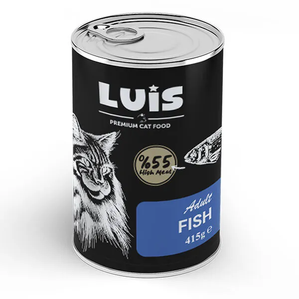 Luis Parça Balıklı Soslu Yetişkin Kedi Konservesi 415 GR - 1