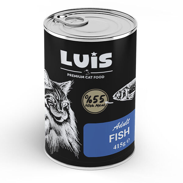 Luis Parça Balıklı Soslu Yetişkin Kedi Yaş Maması 415 GR - 1