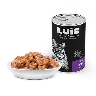 Luis Parça Dana Etli Soslu Kedi Yaş Maması 400 GR x 12 Adet - 2