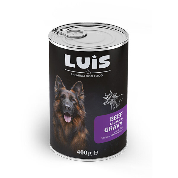 Luis Parça Dana Etli Soslu Köpek Yaş Maması 400 GR - 1
