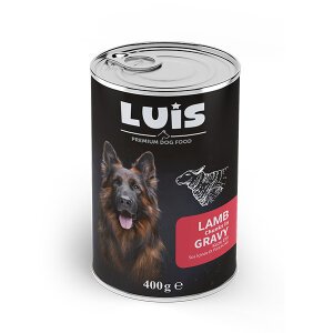 Luis Parça Kuzu Etli Soslu Köpek Konservesi 400 GR