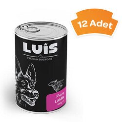 Luis Parça Kuzu Etli Soslu Yavru Köpek Konservesi 400 GR x 12 Adet
