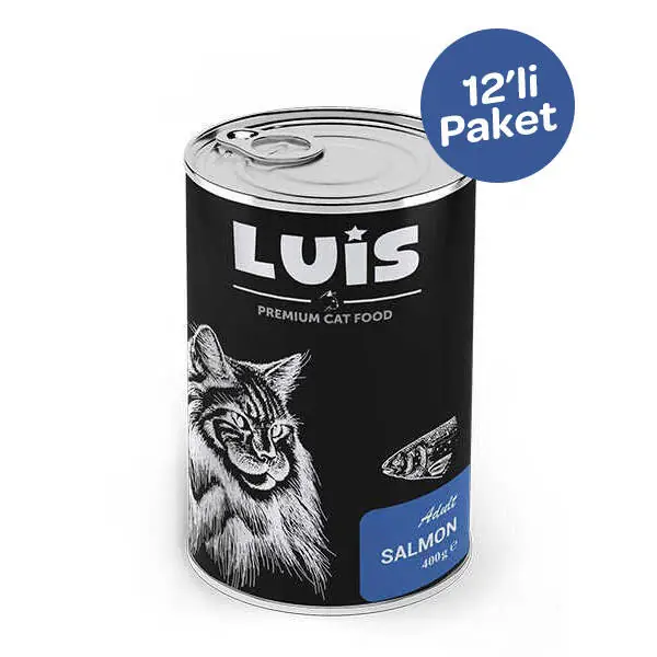 Luis Parça Somonlu Soslu Kedi Konservesi 400 GR x 12 Adet - 2