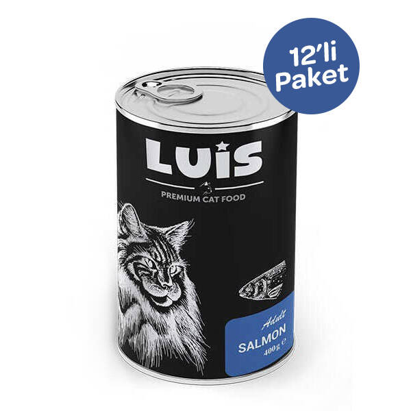 Luis Parça Somonlu Soslu Kedi Yaş Maması 400 GR x 12 Adet - 1