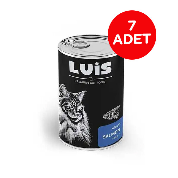 Luis Parça Somonlu Soslu Kedi Konservesi 400 GR x 7 Adet - 1