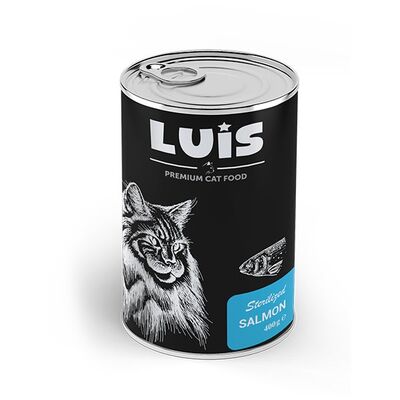 Luis Parça Somonlu Soslu Kısırlaştırılmış Kedi Yaş Maması 400 GR - 1