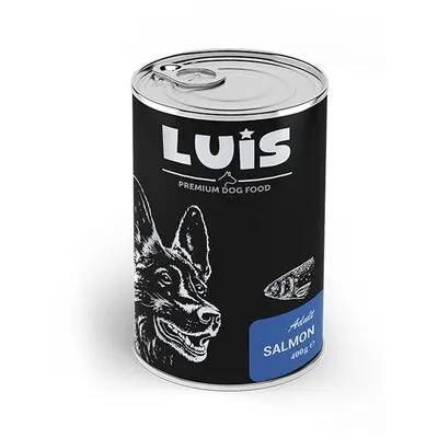 Luis Parça Somonlu Soslu Köpek Konservesi 400 GR - 1