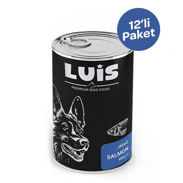 Luis Parça Somonlu Soslu Köpek Yaş Maması 400 GR x 12 Adet - 1