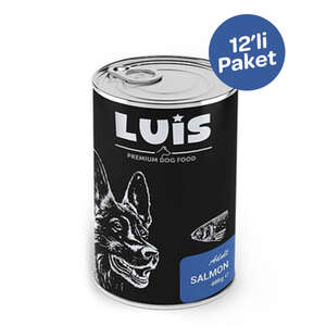 Luis Parça Somonlu Soslu Köpek Konservesi 400 GR x 12 Adet