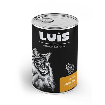 Luis Parça Tavuk Etli Soslu Kedi Konservesi 400 GR - 1